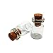 0.5ml Vials Clear Glass Bottles with Corks Miniature Glass Bottle Small Glass Mini Bottles with Cork Top (25pcs)