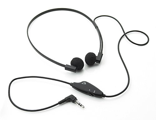Spectra SP-VC5 3.5 mm Mono/Stereo Dual Speaker Transcription Headset with Volume Control
