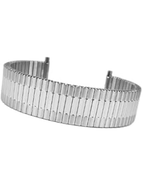 Minott Flex Band Ersatzband Uhrenarmband Edelstahl Zugband mit Teleskop-Anstoß 24315