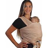 Esnek Wrap Sling Pamuklu Bebek Sling Ergonomik Yenidoğandan İtibaren Bebek Taşıma Şalı