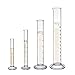 Produktbild TOOGOO Dickglas Messzylinder Set 5ml 10ml 50ml 100ml Glas mit zwei Buersten