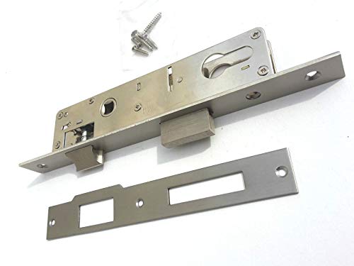 【ᐅᐅ】🥇EDELSTAHL Gartentür Einsteckschloss SCHMAL 40 mm Schloss Dornmass