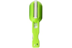 Centitenk Écailles de Poisson Portable Peau Remover Scaler Nettoyage Rapide Ecailleur Peau en Acier Inoxydable de Cuisine Propre Outil Peeler