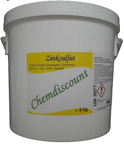 5kg Zinksulfat ZnSO4 Zinkvitriol (-Heptahydrat), versandkostenfrei!