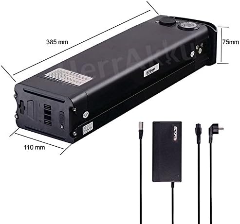 Prophete/Aldi Lidl Rex, E-bike, Pedelec Saddle Tube Cyro City Star Battery – Lithium Ion Battery 36 V 15Ah 540WH) Samsung Cells and 36 V 3 A Charger, Black