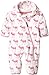 Hatley Baby Girls 0-24m Soft Deers Fleece Bundler Snowsuit, White, 3-6 Months