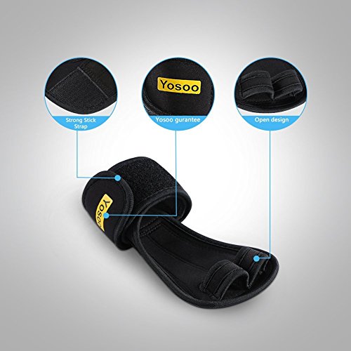 Yosoo Training Crossfit Grips, Fitnesshandschuhe mit Handgelenkschutz für Männer oder Frauen Gewichtheben Krafttraining Turnen, mit Micro Fiber Polsterung zu Vermeiden Schwielen - 3