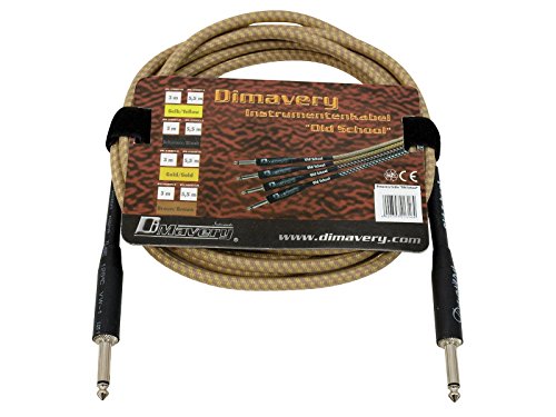Preisvergleich Produktbild DIMAVERY Instrumenten-Kabel, 3m, gold
