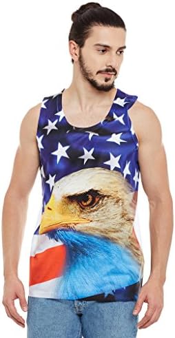 wear your mind Multicoloured Polyester Vest for Men CSV204