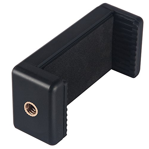 Zacro Universale Smartphone Stativ Adapter Handy Halterung Handy Selfie Stick Clip Halter Montageadapter fÃ¼r Einbeinstativ/Dreibeinstativ Stativ-Halterung fÃ¼r iPhone und andere Smartphones Schwarz