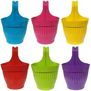 GTB Lily HANHING Pothook Pot/Railing Pot-Multicolor (10)