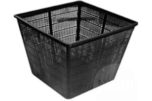 ‎S VD VELDE WATERPLANTEN vdvelde.com - Pflanzkorb Quadrat 35cm - 5 Stück - Hochwertig Quadratisch Pflanzkörbe für Teich - Großer Teichkorb - Pflanzkörbe Seerosen und Teichpflanzen - Höhe 26cm - Van der Velde Wasserpflanzen