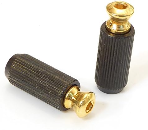 2x Floyd Rose Guitar Tremolo hinge posts 10mm diameter 7mm thread in Gold