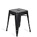 Produktbild Niedriger Hocker Tolix Style - Schwarz - Möbeldesign - 39 cm x 39 cm x 46 cm - SANTANI MOBILI