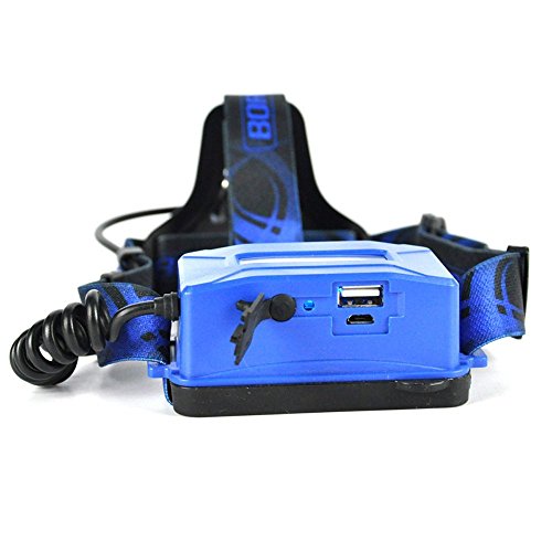 Boruit Led stirnlampe kopflampe Späteste Version LED-Hauptfackel, super helles XM-L2 LED-Scheinwerfer-Licht Zoomable nachladbare Scheinwerfer-Taschenlampen-Kopf-Lampe für kampierendes fischendes Radfahren laufendes wanderndes Jagd-kletterndes Sicherheits-Licht - 7