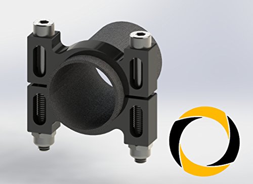 Preisvergleich Produktbild Ascending Composites Rohrschelle CNC 30 mm schw.-elox. 1 Stk.