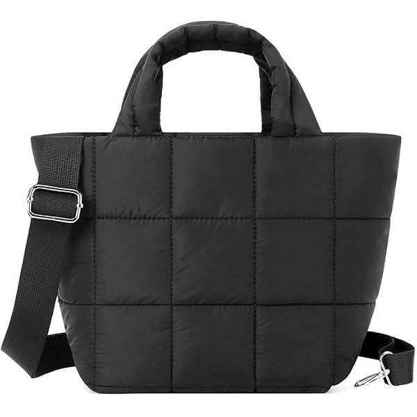 ATQCOL Puffer Tote Bag For Women - Quilted Crossbody Bag - Lightweight & Spacious - View #2