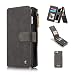 Produktbild LOOKAY Apple iPhone 7 Plus(5,5") Multifunktions PU Leder Handy Tasche Schutzhülle hülle und Geldbörse 2 in 1 - Schwarz