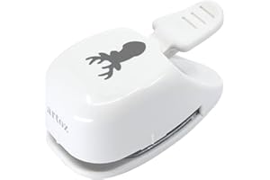 Artoz Perforadora de papel – Perforadora de tarjetas – Cabeza de ciervo – 31 mm – Perforadora para manualidades de tarjetas para Navidad, invitaciones, bodas, bautizos, saludos y mucho más