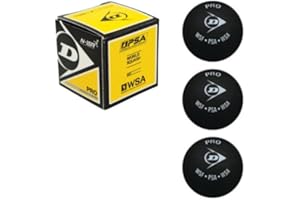 TRUSTYTRADE New Dunlop Sports Pro Double Yellow Dot Squash Balls 3-Pack
