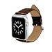 Produktbild MPTECK ® 38mm Braun Leder Uhrenarmband Strap Band für smart watch Apple Watch APPLE WATCH II Apple Watch Serie 1 Series 2
