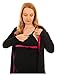 Pink Pixie Maternity Nursing Pyjamas 3 Piece Set Easy Feed With Dressing Gown Black & Pink Size 10-24
