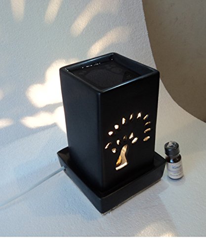 Pure Source India Electric Aroma Diffuser squire Shape Black color Matte Finish and 10 ML Relaxing Aroma Oil.(CLAY LAMP) RS.799 (69.00% Off) - Amazon