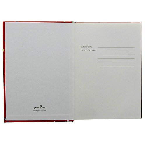 Goldbuch, Notizbuch A5, 200 chamois Seiten blanko, Generation y Headphone, Rot, 64311 - 5