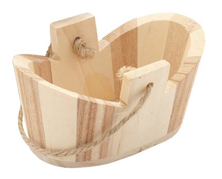 Schafferl Bottich Seifenschale oval 11 x 8 cm Holz Deko Bad WC klein