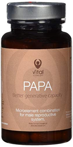 Preisvergleich Produktbild PAPA - Wiedergabeunterstützung für zukünftige Väter. Männliche Fruchtbarkeit steigern mit L-Glutathion, Taurin, Co Q10, Kieselsäure, Natriumselenit, Folsäure. 60 Kapseln, 30 Tage