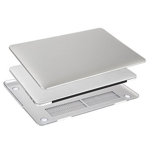 MOSISO MacBook Pro 15 Retina Hülle (NO CD-ROM Drive) – Ultra Slim Hochwertige Plastik Hartschale Tasche Schutzhülle Snap Case für MacBook Pro 15 Zoll with Retina Display (Model A1398), Silber - 5