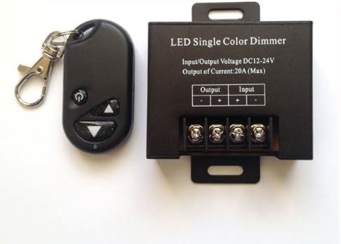 20A LEDER® LED Strip Light DIMMER Unit with 3 Key Wireless Controller ** Straight Forward Solution for Making LED Strips DIMMABLE **