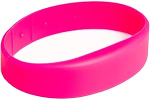 Gelikom 3 Stück RFID Armband SILA09 MIFARE® Classic 1K (Neonpink, 50)
