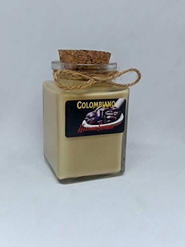 Coffee Scented Candle, Handmade, Soy wax, Vintage glass, Gift for coffee lover, by Heaven Senses 4 oz