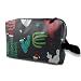 Produktbild Christmas Cactus On Grey Travel Makeup Cute Cosmetic Case Organizer Portable Storage Bag for Women