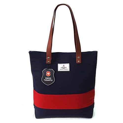 New NAVY/RED European Multi Bag Diaper Bag Shopper Casual Shoulder Bag