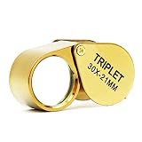 Gold 30 x 21 mm Juweliere Eye Lupe Lupe Lupe Loop Glas Armbanduhr Reparatur Münzen für qicheng & Start