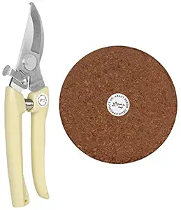 Kraft Seeds Garden Shears Pruners Scissor (Multicolour) & Agropeat or Cocopeat High E.C. Combo