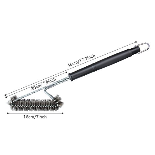 MF Tech 3 in 1 Grillbürste – 18“ Edelstahl Grillbürsten Grill und BBQ Reinigungswerkzeuge Zubehör – Outdoorchef - 4