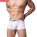Produktbild Sansee Mens Elastische Unterwäsche Männer Boxer Boxershort Bulge Beutel Soft Unterhose (M, Weiß)