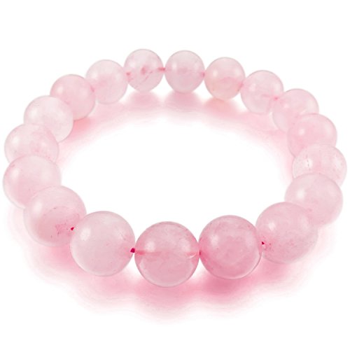 Book's Cover ofMunkiMix 12mm Bracelets dénergie Lien Poignet Pièrre dÉnergie Cristal Rose Buddha Mala Boule Perle Femme