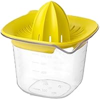 Brabantia Tasty Colours Recipiente medidor /Exprimidor, Plástico, Amarillo, 13x13x13.2 cm