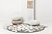Lorena Canals Snowflake Round Washable Rug (Grey/White)