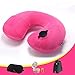 Produktbild Lounayy Kissen Aufblasbare U Kissen Flugreisen Outdoor Basic Mode Aufblasbares Kissen Nackenkissen Reisen Sambo Zuhause Dekoration Kissenbezug Leichtes Reisekissen (Color : C, Size : One Size)