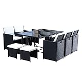 ✅Hochwertiges Polyrattan: Das Geflecht wird in Handarbeit gefertigt und überzeugt durch seine Langlebigkeit. Es ist schmutz- und wasserabweisend sowie UV-beständig. Unterstützt wird die Struktur durch das rostbeständige und robuste Alugestell.