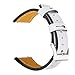 Produktbild Knowin Uhrenarmband Ersatz Lederbänder Slim Wristband Austauschbare Fitness Classic Straps Für Fitbit Versa Faltschließe Uhr Armband Wrist Strap Band Blumen Geschnitzter austauschbarer Lederriemen