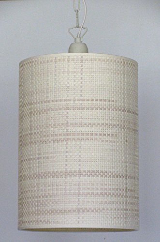 Lampenschirm Zylinder Zylindrische in Material Typ Stroh – Eigene Herstellung – Made in Italy diametro 50 - 3