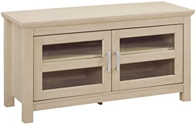 Eden Bridge Designs 44-inch Essentials TV Stand, TV LCD LED Flat Screen Stand Entertainment centre Media Stand Buffet Cortez TV Stand Unit, Coronado Wood TV Stand Unit-Maple, 41x112x58 cm