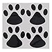 Produktbild TOOGOO 4Pcs Persnlichkeit Lustige Hund Pfoten Pfotenabdrücke Kreative Fuabdrücke Fuabdrücke Aufkleber: Schwarz