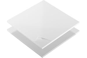 S-POLYTEC ABS Kunstoffplatte, ABS Platte in SCHWARZ ODER WEIß | VIELE verschiedene FORMATE in Stärken 1-10mm TOP Qualität (2 Stück DIN A4 (29,7x21cm), 5mm WEIß)